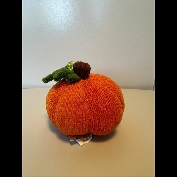 Starbucks Jack-O-Lantern 2007 Small Vintage Halloween Fall Pumpkin Knit Plush - Picture 3 of 8